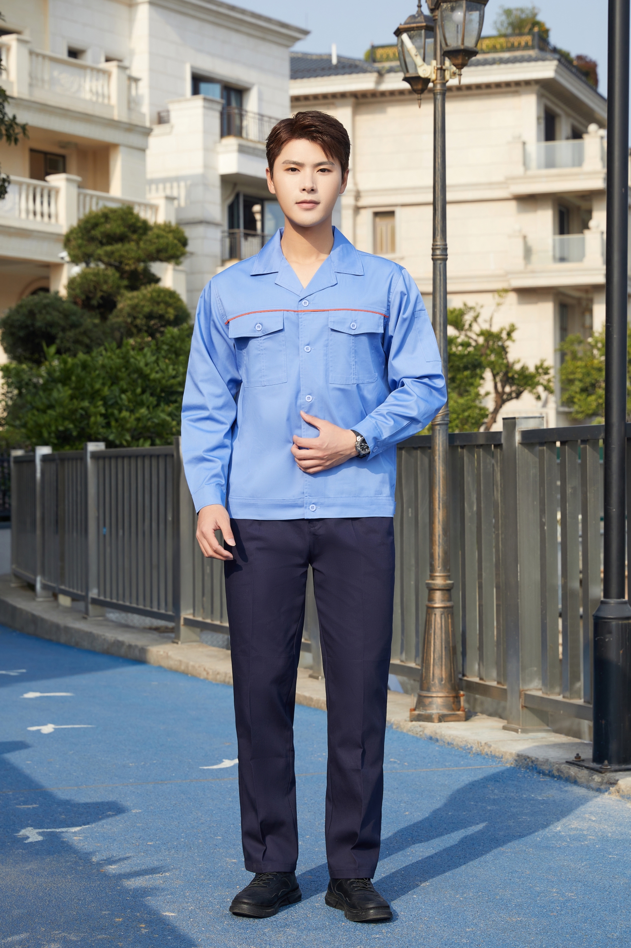 長袖工作服定做08