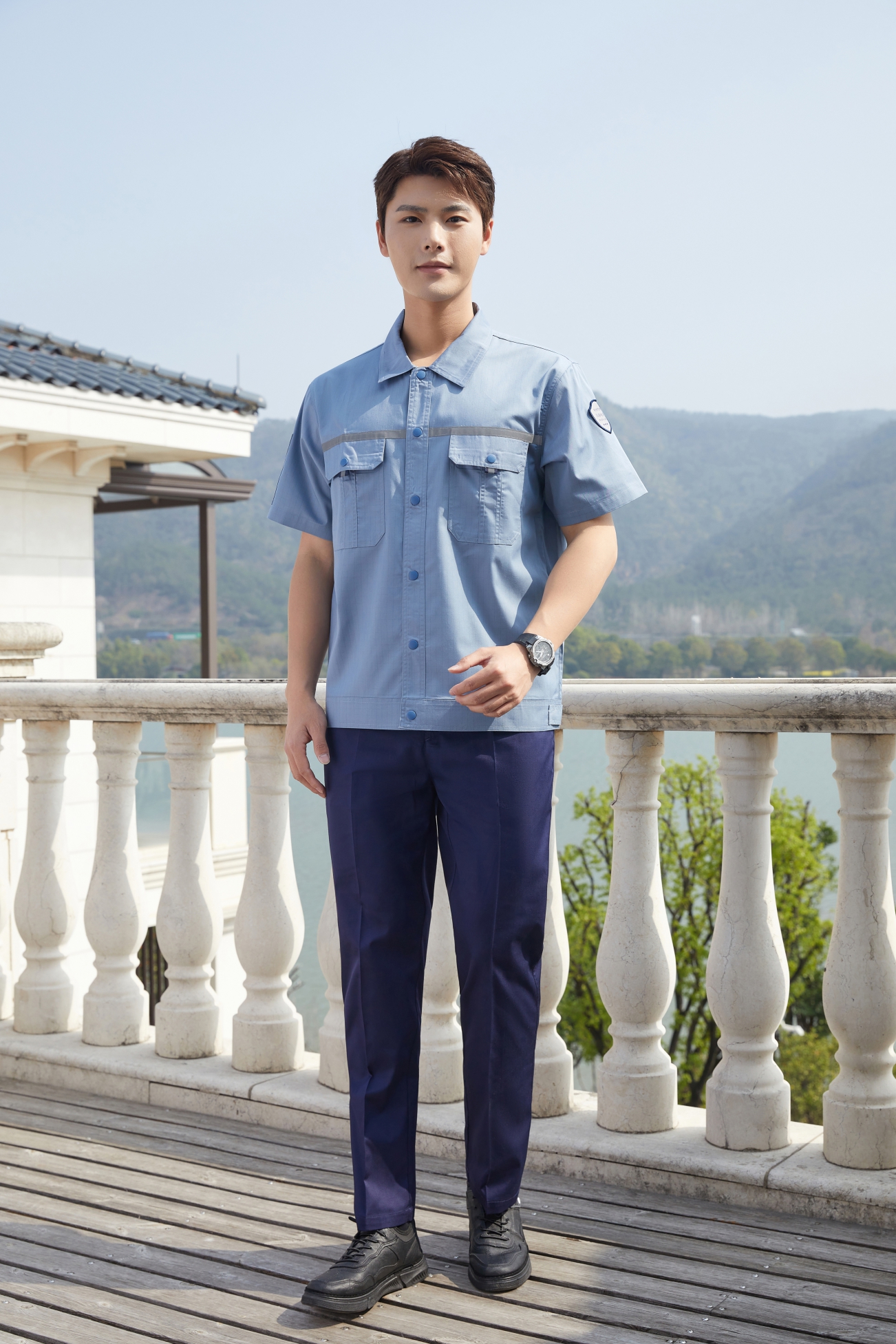 上海短袖工作服定制01