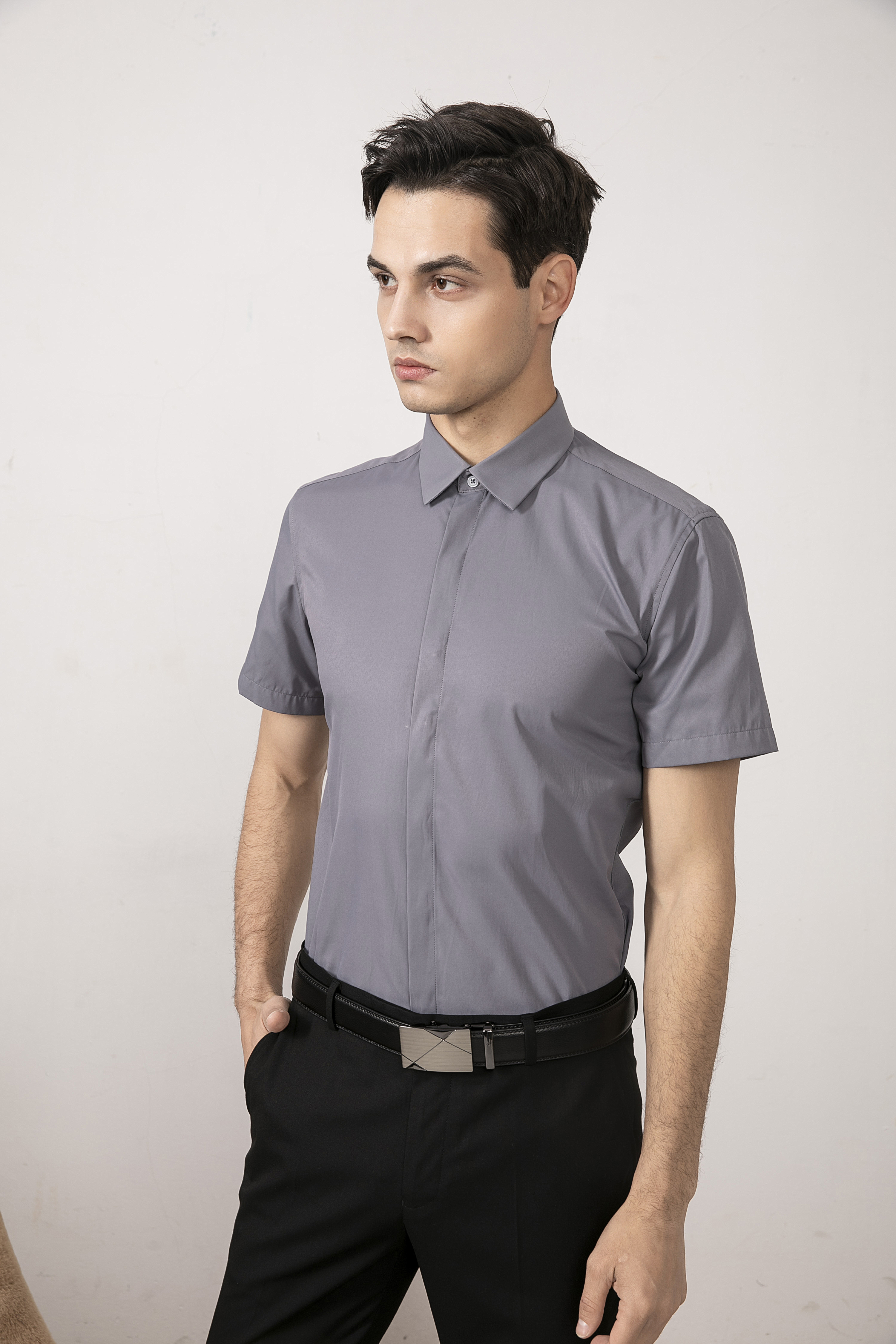 男士短袖襯衫定制15