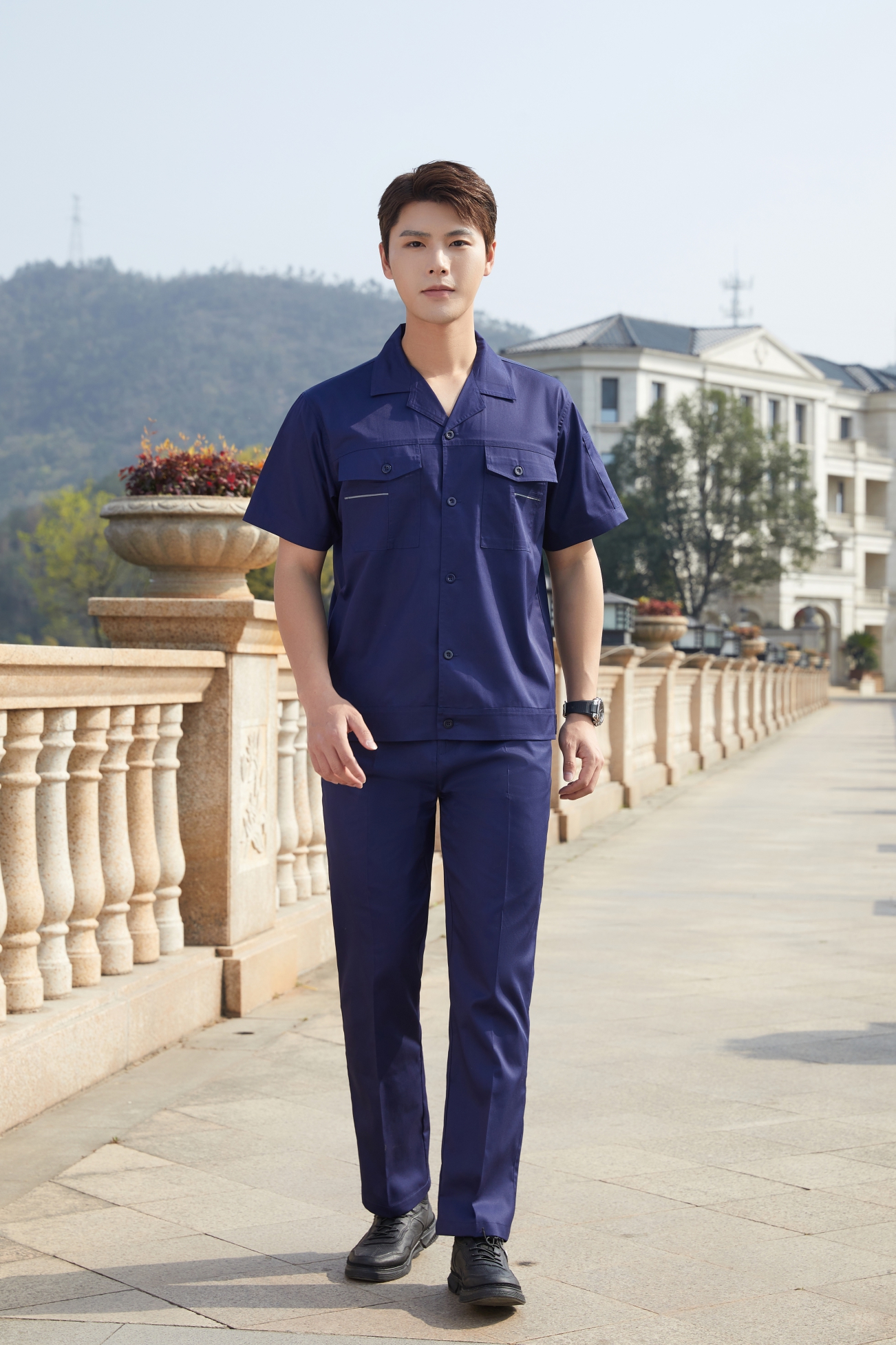 短袖工作服定制07